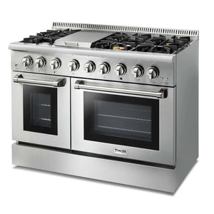 ThorKitchen - 48 Inch Professional Dual Fuel Range in Stainless Steel