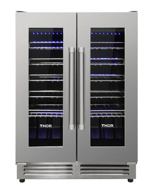 ThorKitchen - 42 Bottle Dual Zone Built-in Wine Cooler