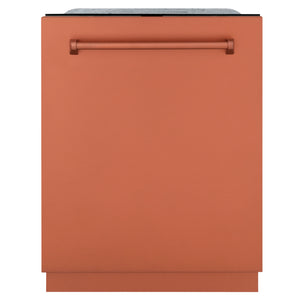 ZLINE 24" Monument Series 3rd Rack Top Touch Control Dishwasher in Copper with Stainless Steel Tub, 45dBa