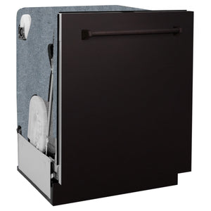 ZLINE 24" Monument Series 3rd Rack Top Touch Control Dishwasher in Oil Rubbed Bronze with Stainless Steel Tub, 45dBa