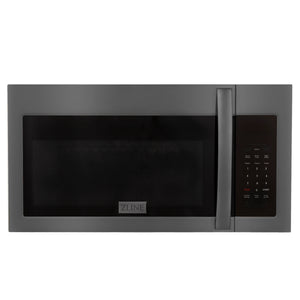 ZLINE 1.5 cu. ft. Over the Range Convection Microwave Oven in Black Stainless Steel with Modern Handle and Sensor Cooking