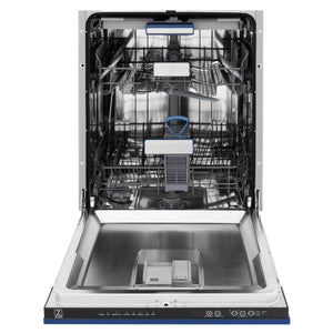 ZLINE 24" Tallac Series 3rd Rack Tall Tub Dishwasher in Blue Matte with Stainless Steel Tub, 51dBa (DWV-BM-24)