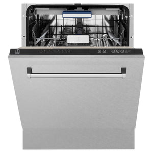 ZLINE 24" Tallac Series 3rd Rack Tall Tub Dishwasher in DuraSnow with Stainless Steel Tub, 51dBa (DWV-SN-24)