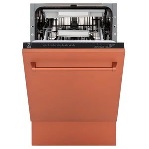 ZLINE 18" Tallac Series 3rd Rack Top Control Dishwasher in Copper with Stainless Steel Tub, 51dBa (DWV-C-18)