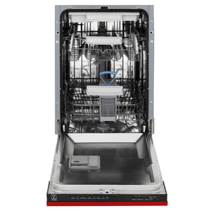 ZLINE 18" Tallac Series 3rd Rack Top Control Dishwasher in Red Matte with Stainless Steel Tub, 51dBa (DWV-RM-18)