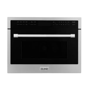 ZLINE 24" 1.6 cu ft. Built-in Convection Microwave Oven in Stainless Steel with Speed and Sensor Cooking