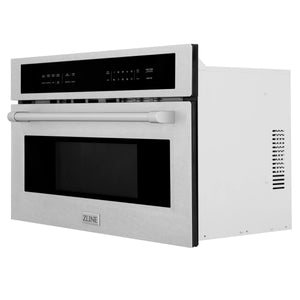 ZLINE 30” 1.6 cu ft. Built-in Convection Microwave Oven in Fingerprint Resistant Stainless Steel with Speed and Sensor Cooking