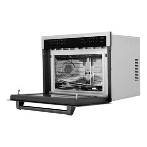 ZLINE Autograph Edition 24" 1.6 cu ft. Built-in Convection Microwave Oven in Stainless Steel and Matte Black Accents