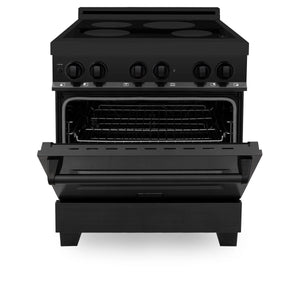 ZLINE 36" 4.6 cu. ft. Induction Range with a 4 Element Stove and Electric Oven in Black Stainless Steel (RAIND-BS-36)