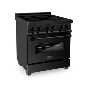 ZLINE 36" 4.6 cu. ft. Induction Range with a 4 Element Stove and Electric Oven in Black Stainless Steel (RAIND-BS-36)