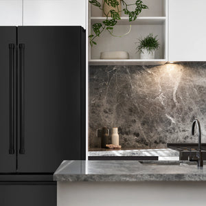 ZLINE Kitchen Package with Black Stainless Steel Refrigeration, 30" Rangetop, 30" Range Hood and 30" Single Wall Oven