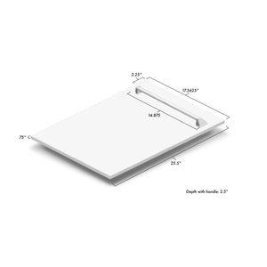 ZLINE 18" Tallac Series 3rd Rack Top Control Dishwasher in White Matte with Stainless Steel Tub, 51dBa (DWV-WM-18)