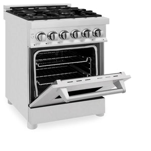 ZLINE 24" 2.8 cu. ft. Dual Fuel Range with Gas Stove and Electric Oven in Fingerprint Resistant Stainless Steel (RA-SN-24)