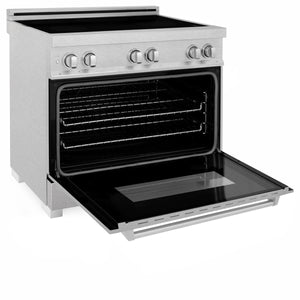 ZLINE 36" 4.6 cu. ft. Induction Range with a 4 Element Stove and Electric Oven in Fingerprint Resistant Stainless Steel (RAINDS-SN-36)