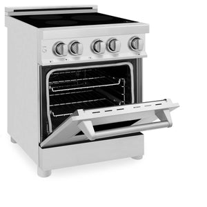 ZLINE 24" 2.8 cu. ft. Induction Range with a 3 Element Stove and Electric Oven in Stainless Steel (RAIND-24)