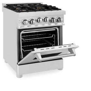 ZLINE 24" 2.8 cu. ft. Range with Gas Stove and Gas Oven in Stainless Steel with Brass Burners(RG-BR-24)