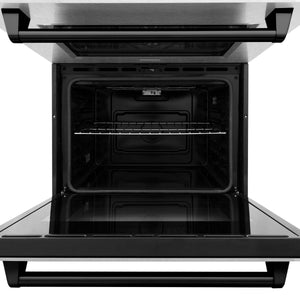 ZLINE 30" Autograph Edition Double Wall Oven with Self Clean and True Convection in Stainless Steel, Matte Black