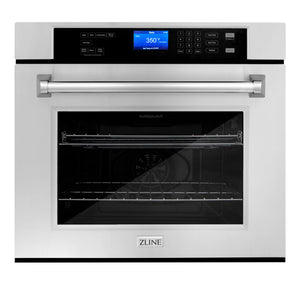 ZLINE Kitchen Package with Refrigeration, 30" Stainless Steel Rangetop, 30" Single Wall Oven, 30" Microwave Oven