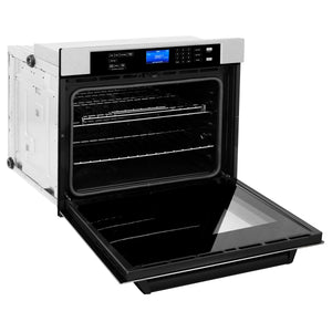 ZLINE 30" Autograph Edition Single Wall Oven with Self Clean and True Convection in Stainless Steel, Matte Black