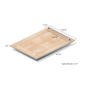 ZLINE 18" Tallac Series 3rd Rack Top Control Dishwasher in Unfinished Wood and Traditonal Handle, 51dBa