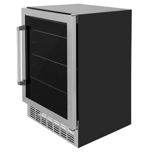 ZLINE 24" Monument 154 Can Beverage Fridge in Stainless Steel (RBV-US-24)