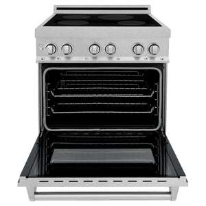 ZLINE 30" 4.0 cu. ft. Induction Range with a 4 Element Stove and Electric Oven in Fingerprint Resistant Stainless Steel (RAINDS-SN-30)