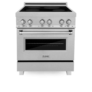 ZLINE 30" 4.0 cu. ft. Induction Range with a 4 Element Stove and Electric Oven in Fingerprint Resistant Stainless Steel (RAINDS-SN-30)