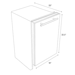 ZLINE 18 in. Compact Stainless Steel Top Control Dishwasher with Stainless Steel Tub and Modern Style Handle, 52dBa