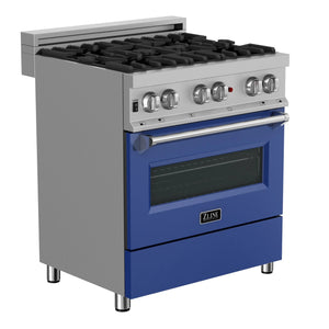 ZLINE 30" 4.0 cu. ft. Dual Fuel Range with Gas Stove and Electric Oven in Fingerprint Resistant Stainless Steel and Door (RAS-30)