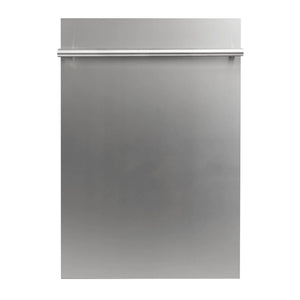 ZLINE 18 in. Compact Stainless Steel Top Control Dishwasher with Stainless Steel Tub and Modern Style Handle, 52dBa