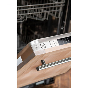 ZLINE 18 in. Compact Unfinished Top Control Dishwasher with Stainless Steel Tub and Modern Style Handle, 52dBa