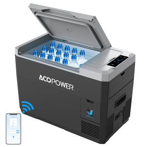 ACOPOWER - LiONCooler Min Solar Powered Car Fridge Freezer, 29 Quarts