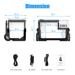 ACOPOWER - LionCooler Pro Portable Solar Fridge Freezer, 32 Quarts