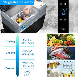 ACOPOWER - LionCooler Pro Portable Solar Fridge Freezer, 52 Quarts