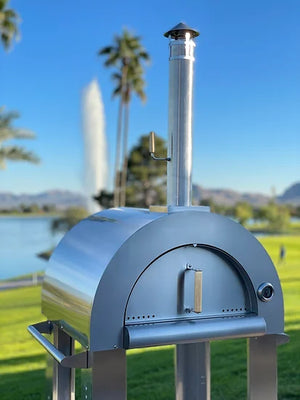 KoKoMo - 32” Wood Fired Stainless Steel Pizza Oven