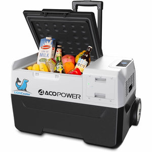 ACOPOWER - LiONCooler Combo, X30A Portable Solar Fridge/Freezer (32 Quarts) and 90W Solar Panel