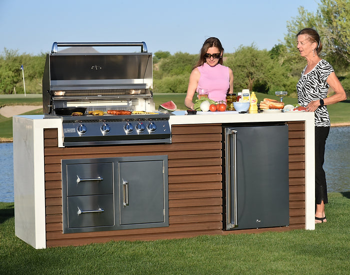 KOKOMO GRILLS Built-In Island  Island With T.V. BBQ Grill