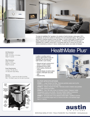 Austin Air - HealthMatePlus Air Purifier